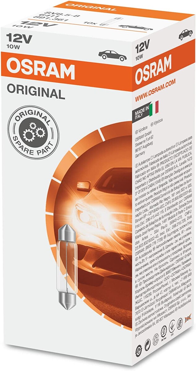 OSR Fahrzeuglampe 5W 12V SV8.5-8 6418