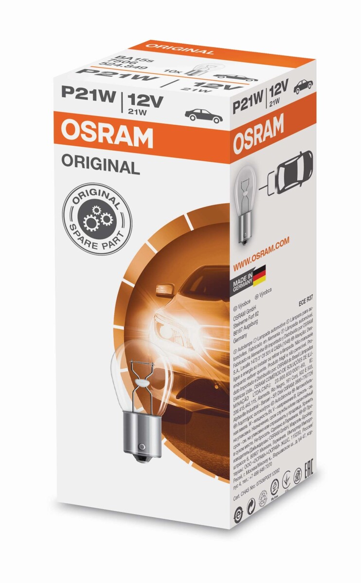 OSR Blinklicht 21W 12V BA15S 7506
