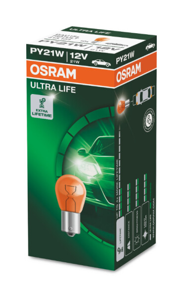 PY21W 12V 21W BAU15s (gelb) ULTRA LIFE 1St. Faltschachtel OSRAM