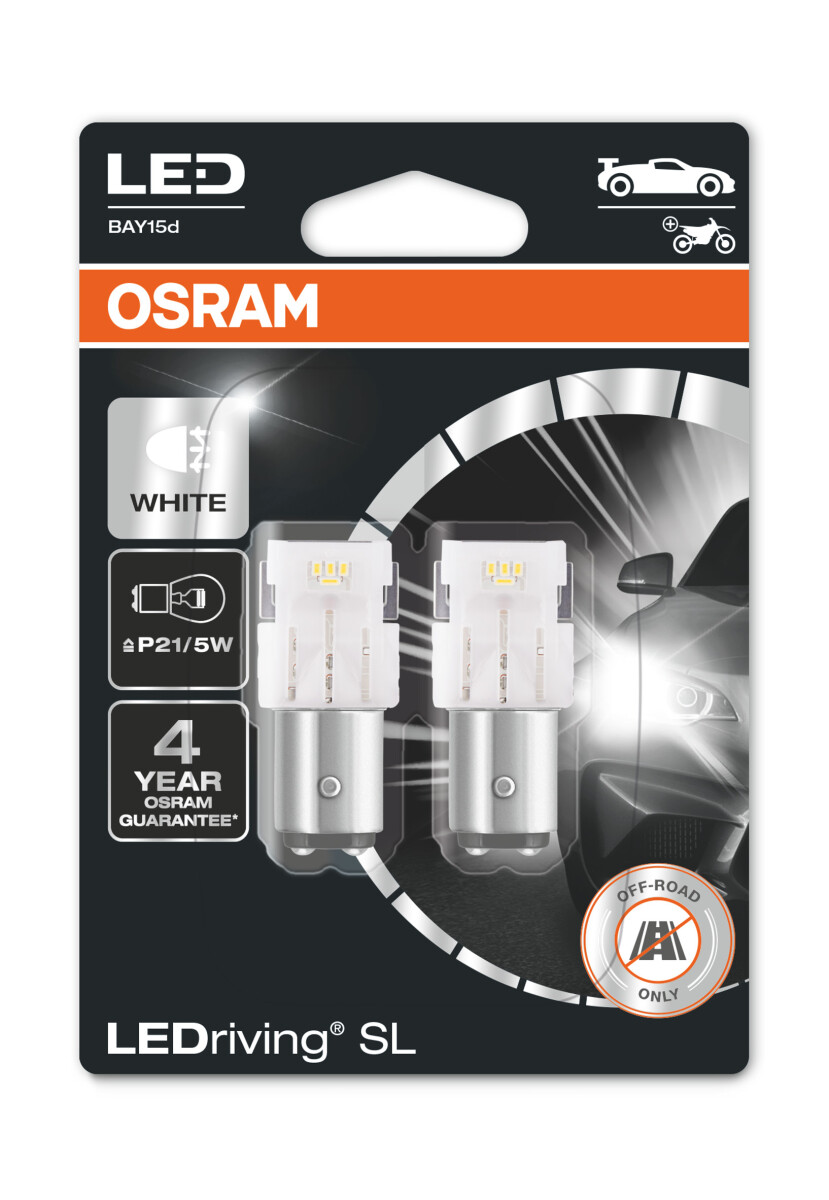P21/5W 12V 1,7W (21/5W) BAY15d LEDriving Cool White 6000K 2st. Blister OSRAM