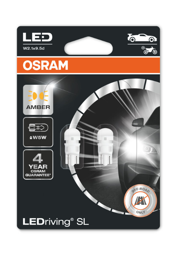 W5W LEDriving SL Amber 12V Blister 2 St. OSRAM