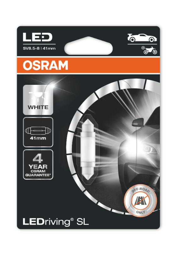Festoon (41 mm) LEDriving SL White 6000K 12V Blister 1 St. OSRAM