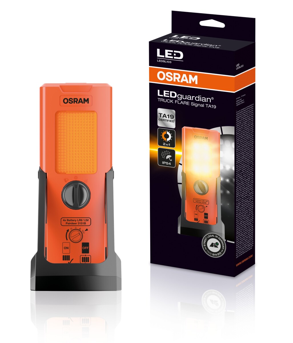 LEDGuardian Truck Flare Signal TA19 Warn-, Notleuchte/Taschenlampe 1St OSRAM