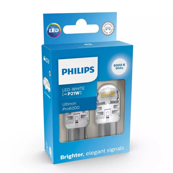 LED P21W 12V 2,3W Ultinon Pro6000 SI 6000K NOECE 2St. Philips