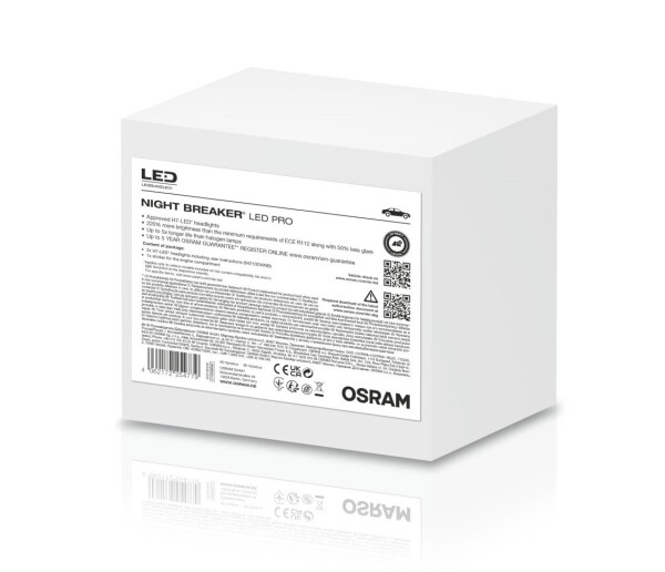 H7 NIGHT BREAKER LED +220% StVZO-Konf. Werkstatt Profi-Set 2St. OSRAM