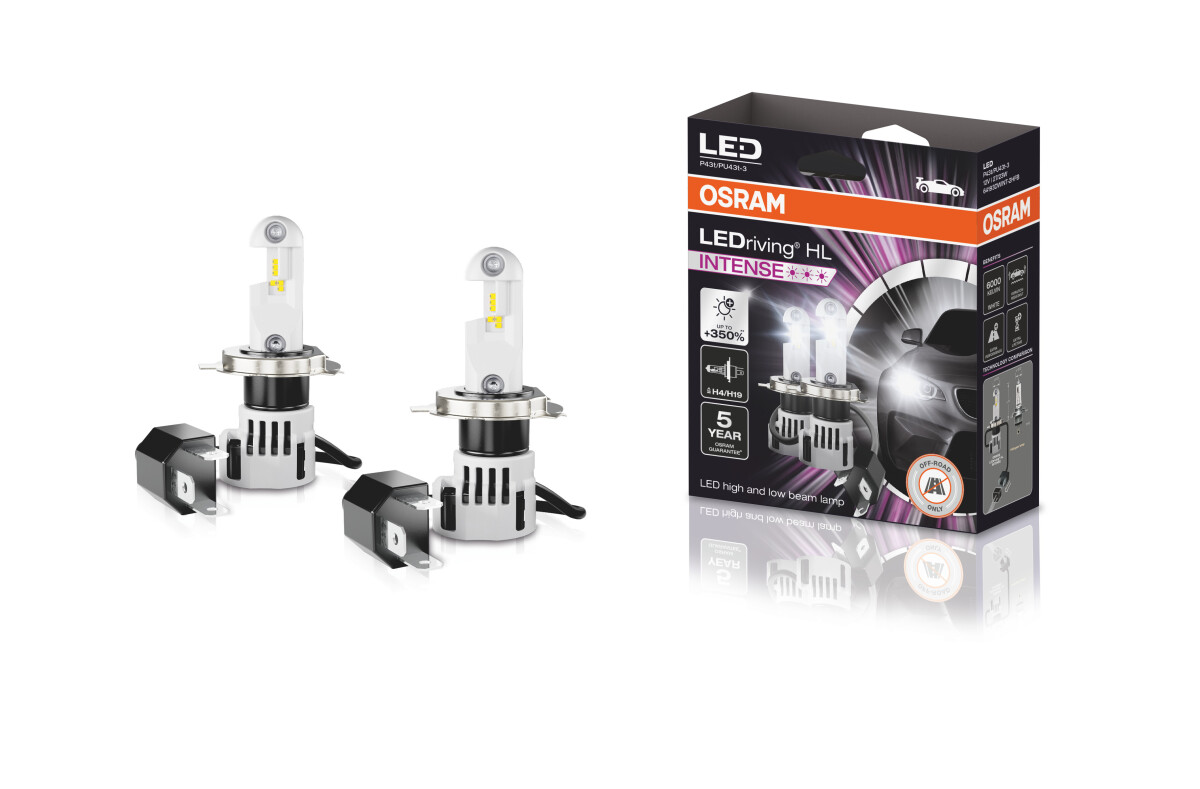 LEDriving HL INTENSE H4/H19 12V 27/23W P43t/PU43t-3 6000K White 2St. OSRAM