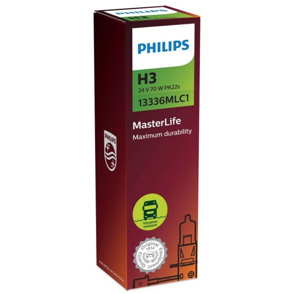 H3 24V 70W PK22s MasterLife C1 1 St. Philips