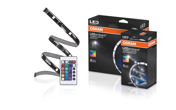 LEDambient Zwei selbstklebende LED-Streifen mit jeweils einer Länge von 30,5 cm OSRAM