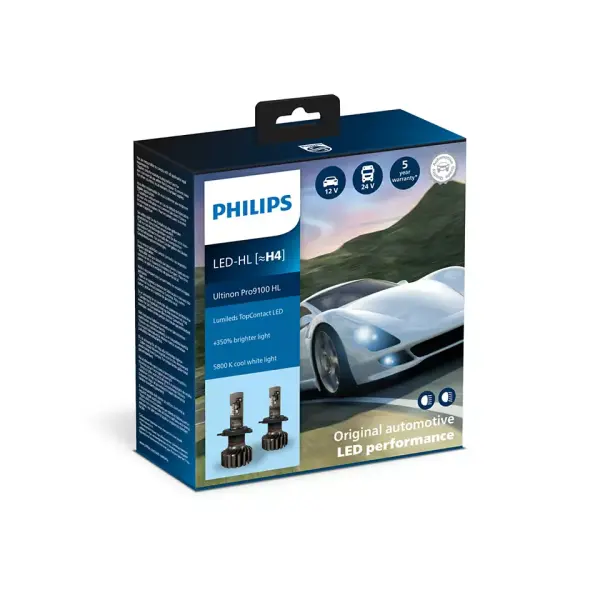H4 Philips LED 12/24V Philips Ultinon Pro9100 HL [NOECE]