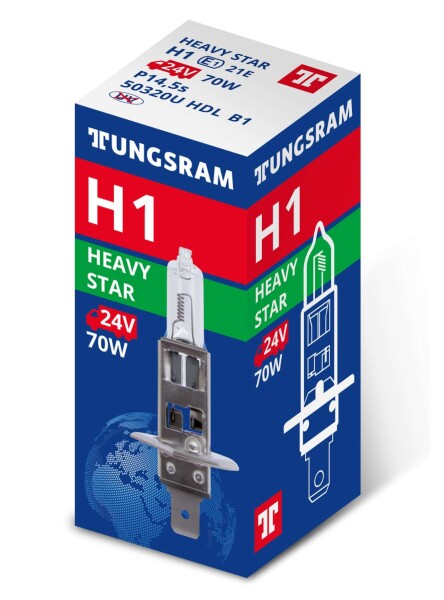 Tungsram 93105106 - H1 24V 70W P14.5s Heavy Star  1 Stk.