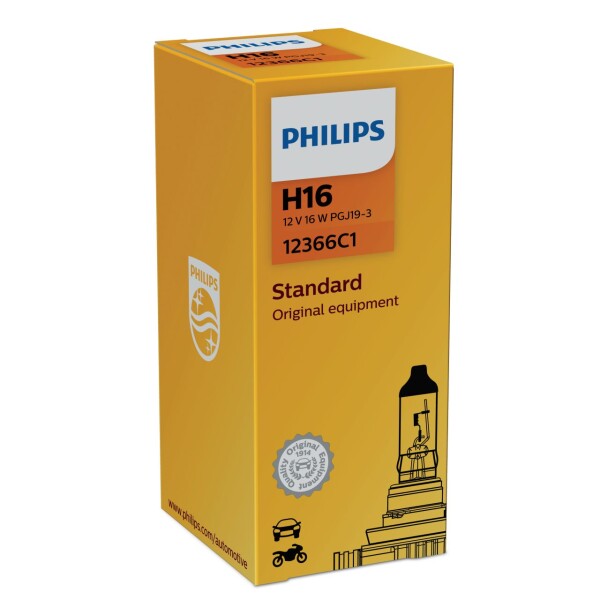 PHILIPS 12366C1 - H16 12V 19W PGJ19-3 Standard  1 Stk.