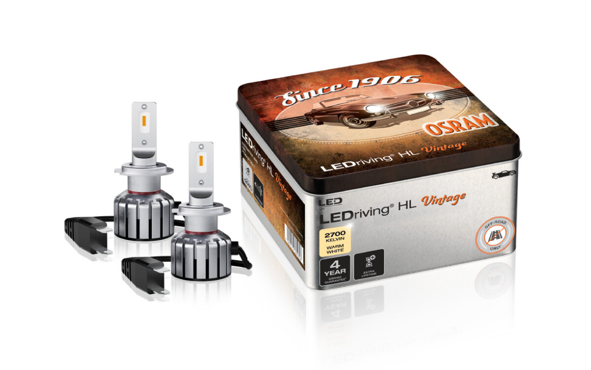 OSRAM 64210DWVNT-2MB - LEDriving HL VINTAGE [~H7/H18] 2700K Warm White NO ECE 2Stk.