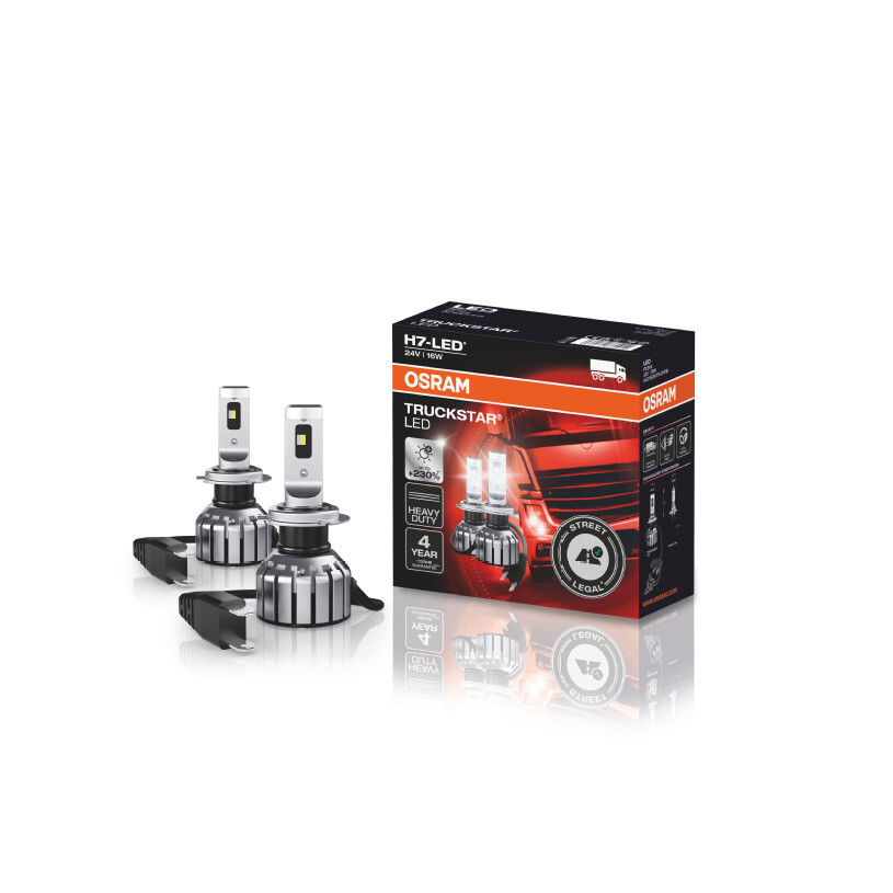 OSRAM 64215DWTS - H7 TRUCKSTAR LED +230% StVZO-Konforme LED-Nachrüstlampe 2Stk.