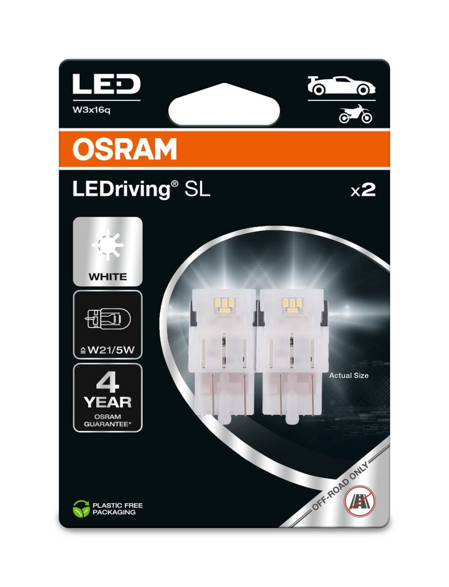 OSRAM 7515DWP-2BL - W21/5W LEDriving SL White 6000K 12V Blister 2 Stk.
