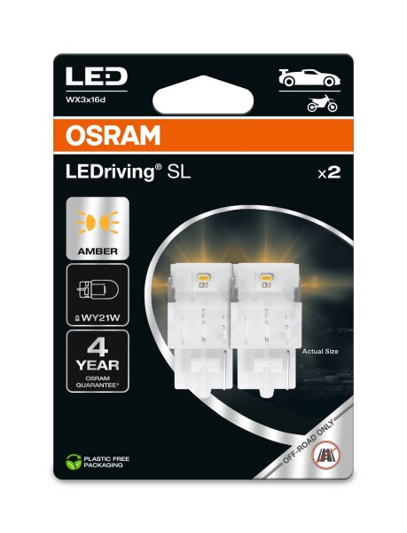 OSRAM 7504DYP-2BL - WY21W LEDriving SL Amber 12V Blister 2 Stk.