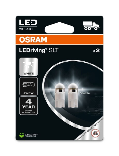 OSRAM 2845DWP-2BL - LED W5W 24V 1W W2.1x9.5d LEDriving SLT White 6000K Blister NO ECE 2Stk.