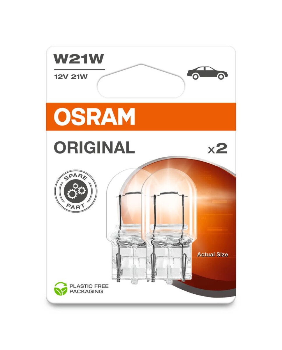OSRAM 7505-2BL - W21W 12V 21W W3x16d 2Stk. Blister