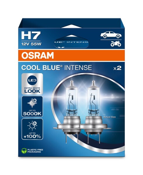 OSRAM 64210CBN-2HB - H7 12V 55W PX26d Cool Blue INTENSE NextGen. 5000K +100% Duo 2Stk.
