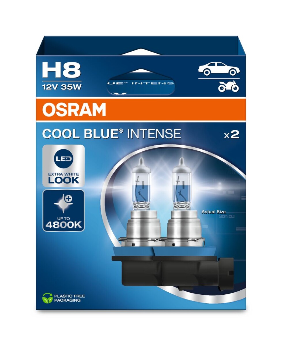 OSRAM 64212CBN-2HB - H8 12V 35W PGJ19-1 Cool Blue INTENSE NextGen. 4800K +100% 2Stk.