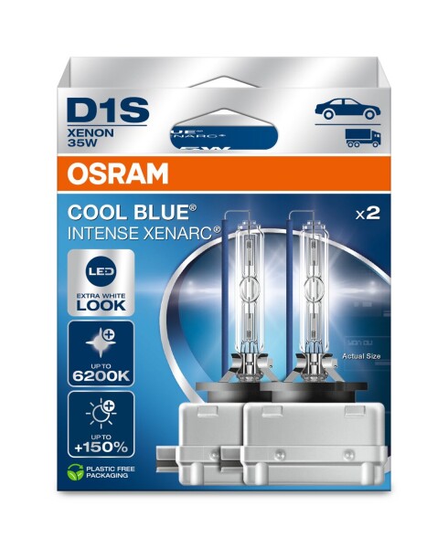 OSRAM 66140CBN-2HB - D1S 35W PK32d-2 XENARC COOL BLUE INTENSE NextGen. 6200K +150% 2Stk.