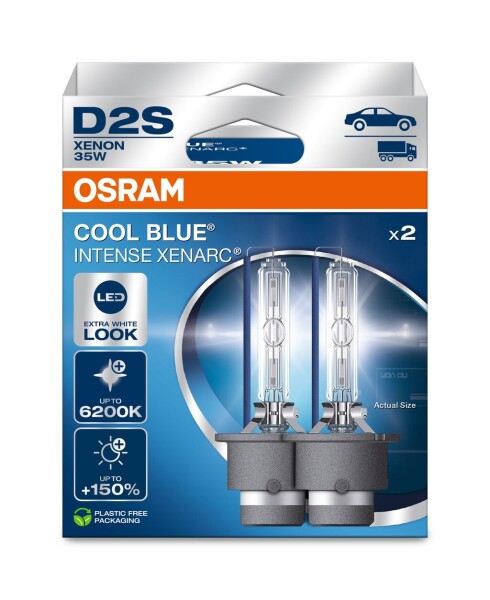 OSRAM 66240CBN-2HB - D2S 35W P32d-2 XENARC COOL BLUE INTENSE NextGen. 6200K +150% 2Stk.