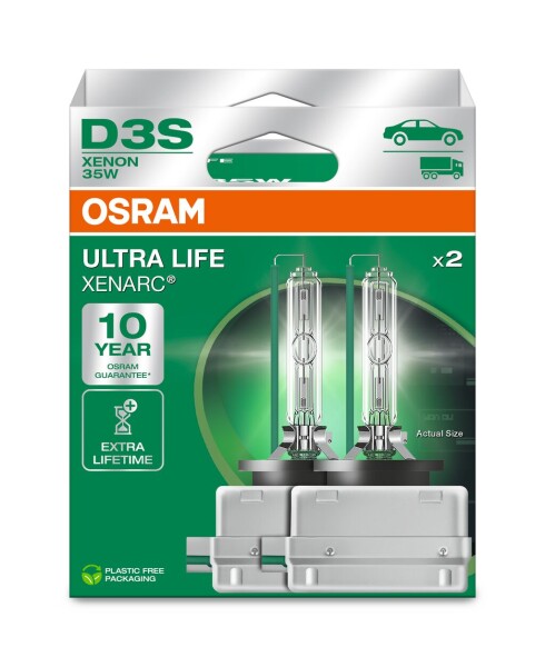 OSRAM 66340ULT-2HB - D3S 35W PK32d-5 ULTRA LIFE 10 Jahre Garantie 2Stk.