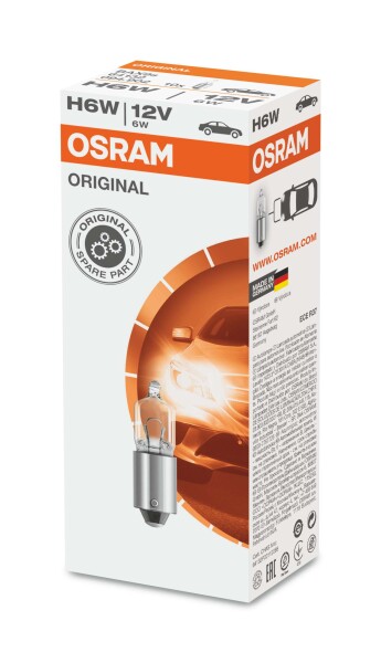Osram Original H6W,  12V, Einzellampe - 64132