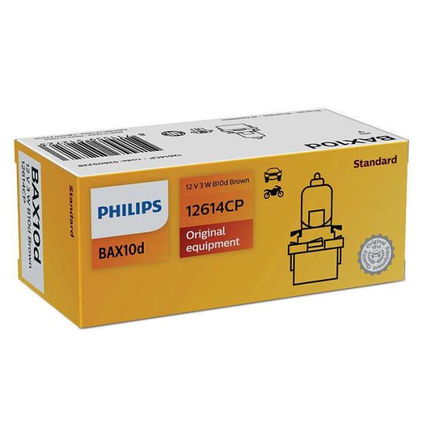PHILIPS 12614CP - BAX B10d 3W 12V Braun/Brown 1 St.