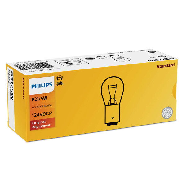 PHILIPS 12499CP - P21/5W 12V 21/5W BAY15d Vision 1 St.