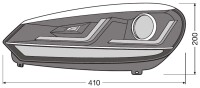 OSRAM LEDHL102-CM - Scheinwerfer LEDriving Xenarc CHROME für Golf VI LED-Tagfahrlicht und D8S Xenon 2 St.