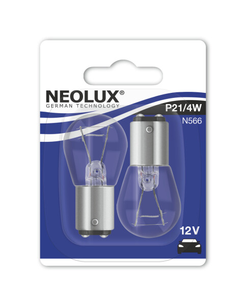 NEOLUX N566-02B - P21/4W 12V 21/4W BAZ15d 2 St. Blister