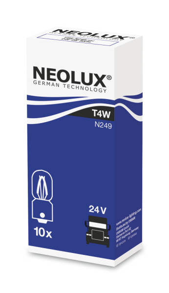 NEOLUX N249 - T4W 24V 4W BA9s 1 St.