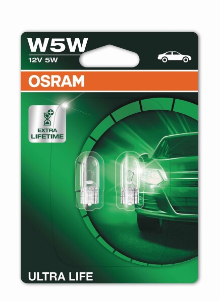 Osram  ULTRA LIFE W5W,  12V, Doppelblister - 2825ULT-02B