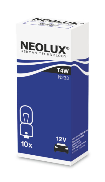 NEOLUX N233 - T4W 12V 4W BA9s 1 St.