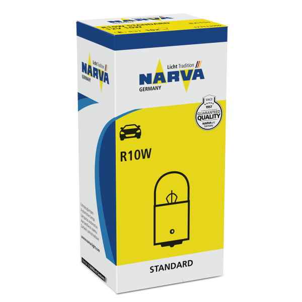 NARVA 173113000 - R10W 12V 10W BA15s STANDARD