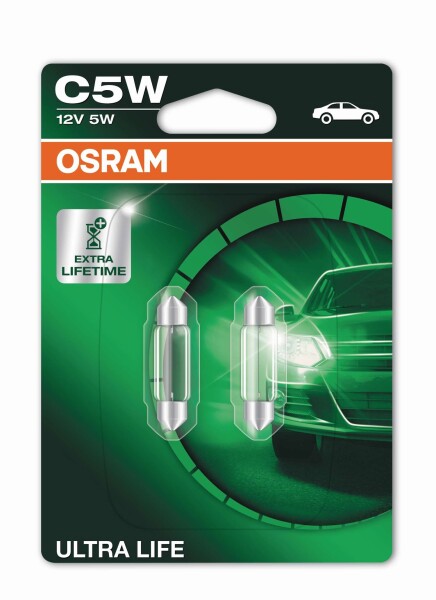 Osram  ULTRA LIFE C5W,  12V, Doppelblister - 6418ULT-02B