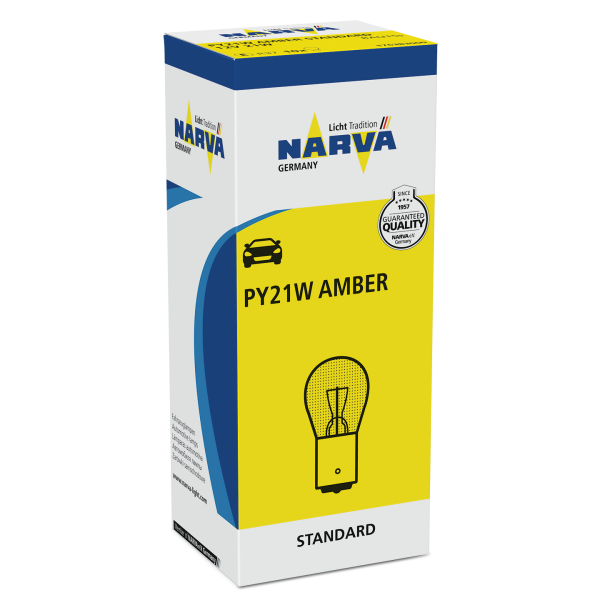 NARVA 176383000 - PY21W AMBER 12V 21W BAU15s STANDARD