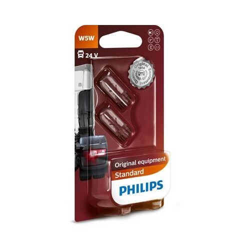 PHILIPS 13961B2 - W5W 24V 5W W2,1x9,5d 2St