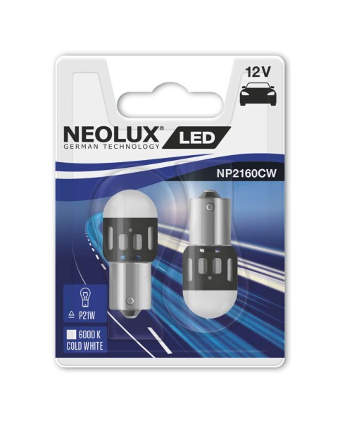 NEOLUX NP2160CW-02B - P21W 12V 1,2W BA15S LED Retrofits NP2160CW-02B 2 Stück