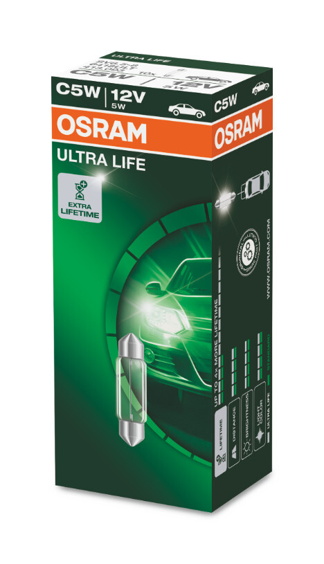 Osram ULTRA LIFE C5W, 12V, Einzellampe - 6418ULT