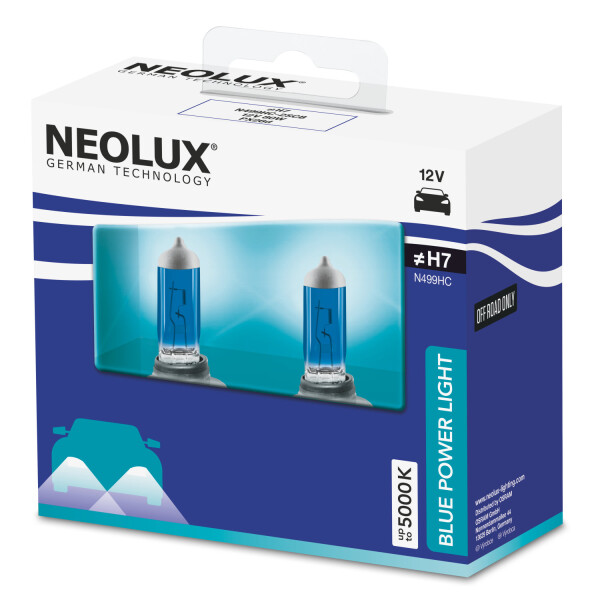 NEOLUX N499HC-2SCB - H7 12V 80W PX26d Blue Power Light N499HC 2 St.