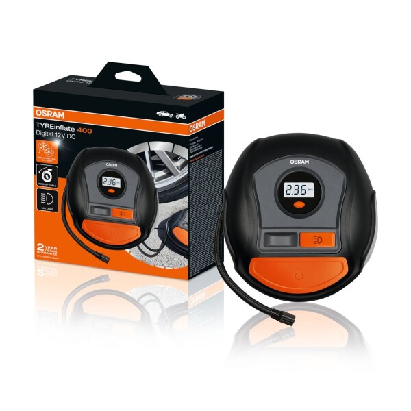 OSRAM OTI400 - TYREinflate 400 Schnelle Reifenpumpe mit Kabel 2 Jahre Garantie