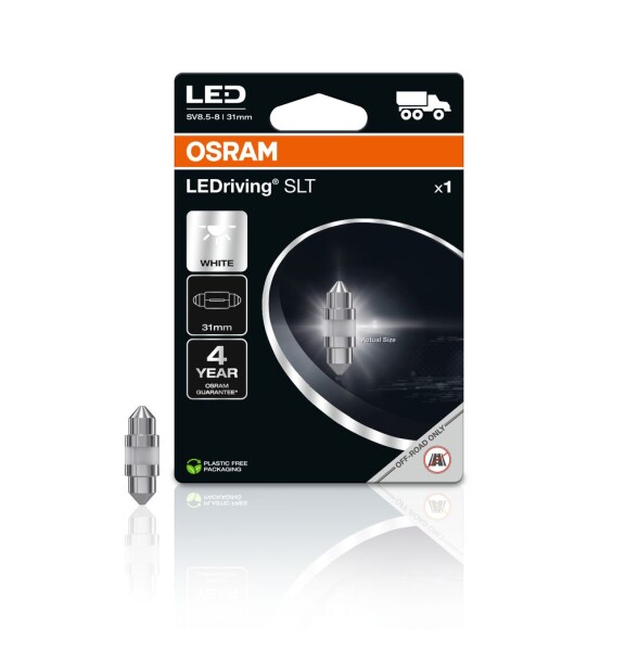 OSRAM 6430DWP-1BL - LEDriving® SLT (31 mm) White 5700K 24V Blister 1 St.
