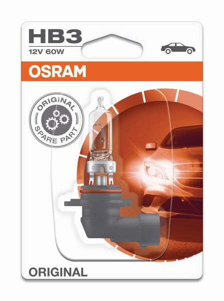 Osram Orginal HB3, Halogen 12V, Einzelblister - 9005-01B