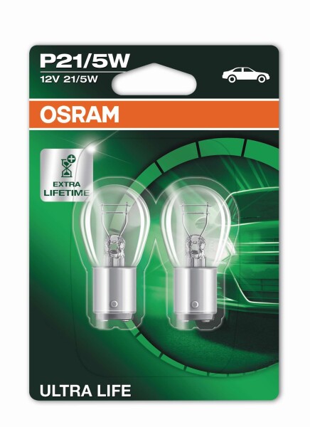 Osram  ULTRA LIFE P21/5W, 12V, Doppelblister - 7528ULT-02B