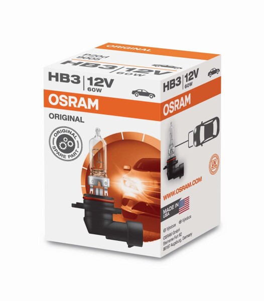 Osram Orginal HB3, Halogen 12V, 1er Faltschachtel - 9005