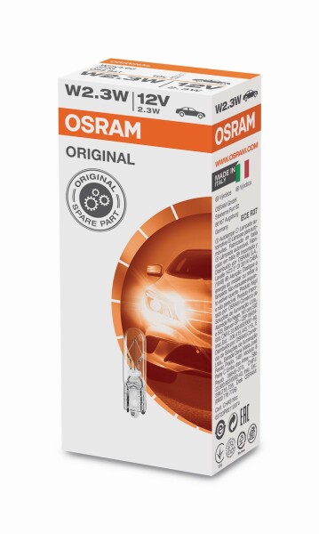 Osram Signallampe W2,3W, 12V, Einzellampe - 2723