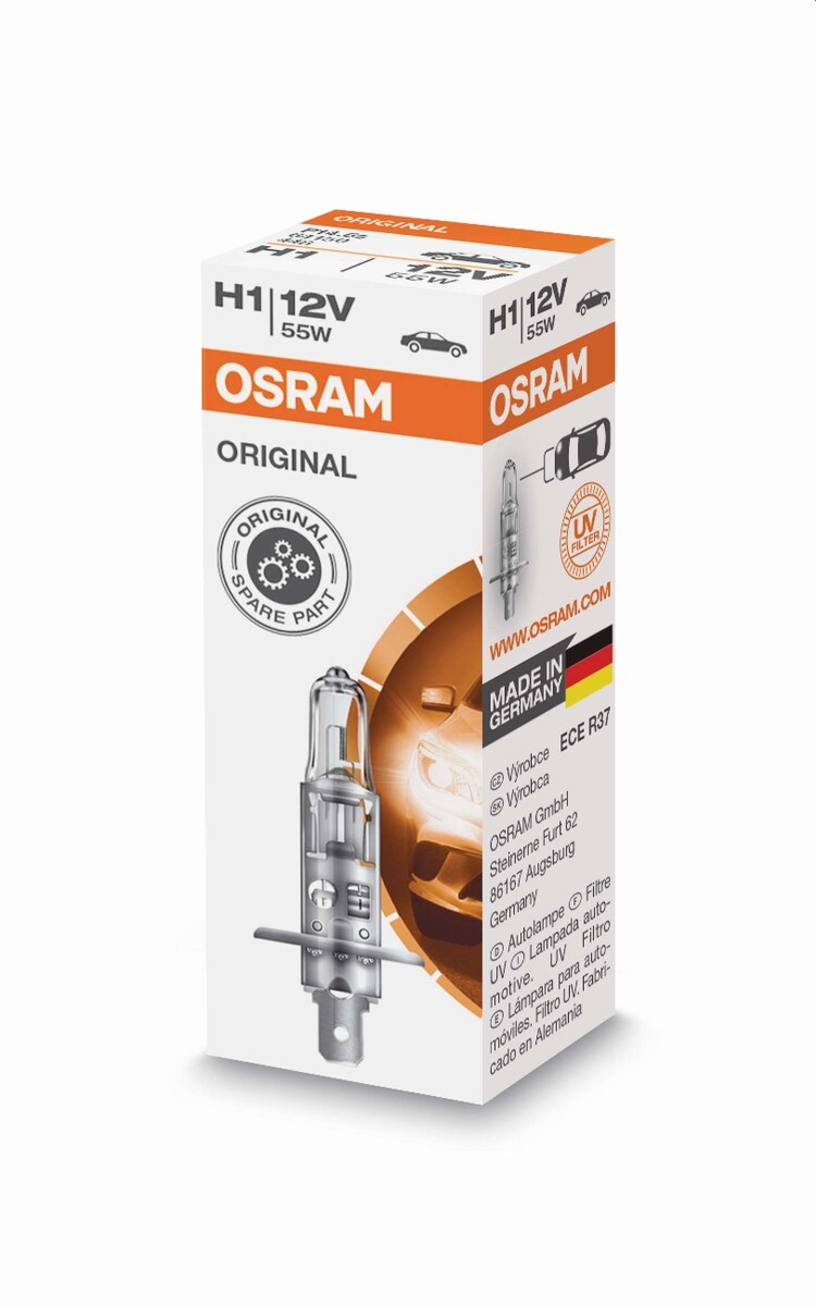 Osram Orginal H1, Halogen 12V, 1er Faltschachtel - 64150