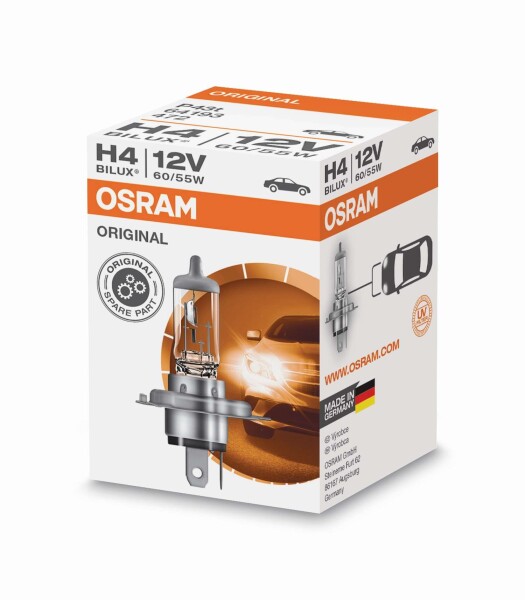 Osram Orginal H4, Halogen 12V, 1er Faltschachtel - 64193
