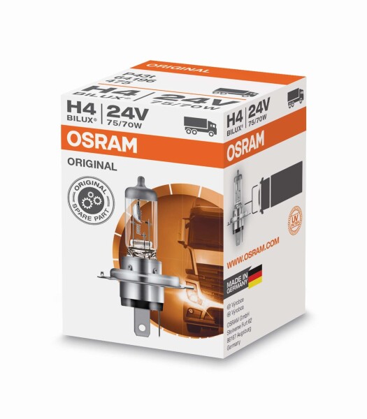 Osram Orginal H4, Halogen 24V, 1er Faltschachtel - 64196